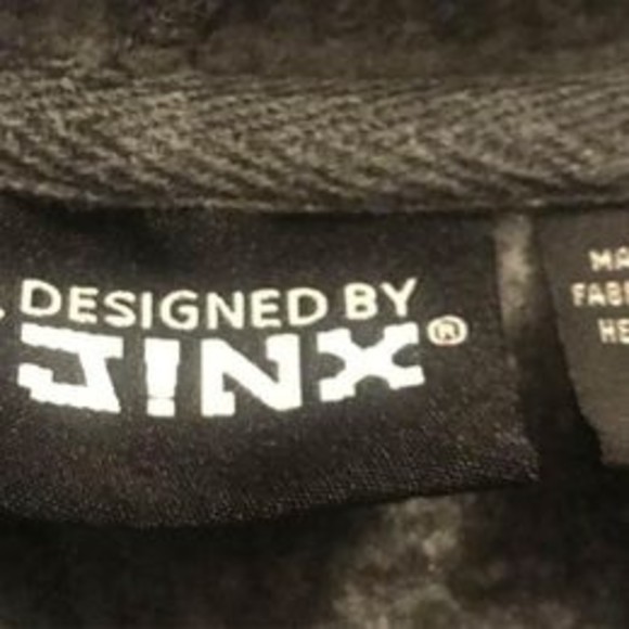 Minecraft Boys Size Large Gray Jinx Sweatshirt Hoodie Graphics - Picture 3 of 4